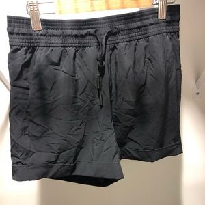 Cuffed Lululemon black shorts
